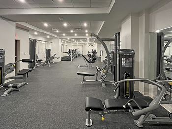 Community Amenities 1 - Fitness Center at Residences at 55 in Downtown Cleveland OH